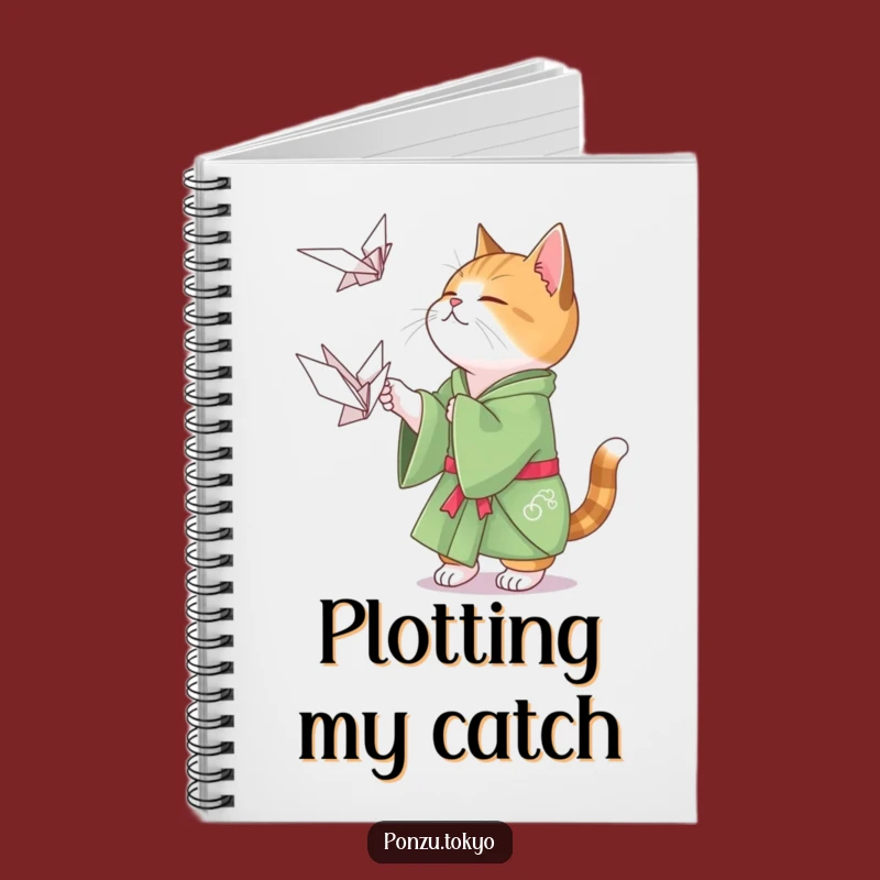 Funny Cat Origami Notebook: Playful Cat Journal Funny Gift